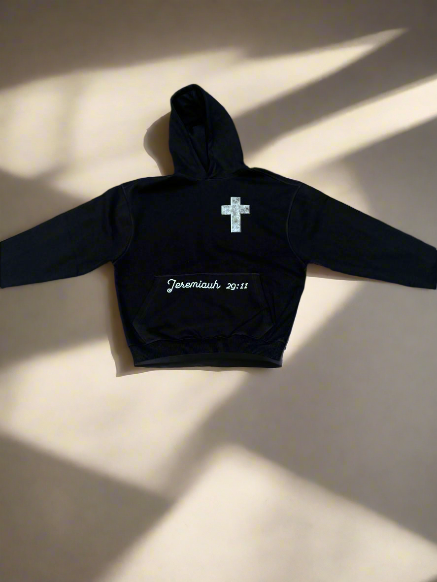 14 OZ Black Urban Hoodie-2