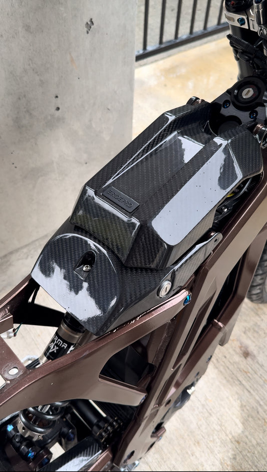 Eride carbon battery lid lock cover