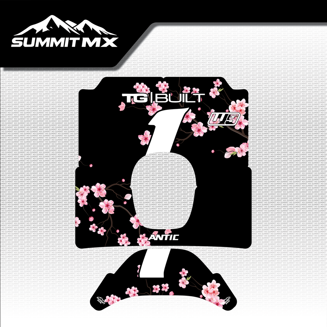 Cherry Blossom Decal for Antic Number Plate