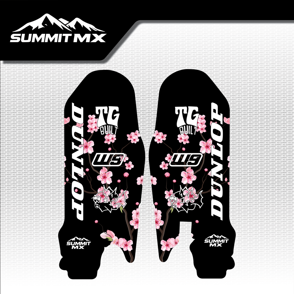 Cherry Blossom Fork Guard Decals-3