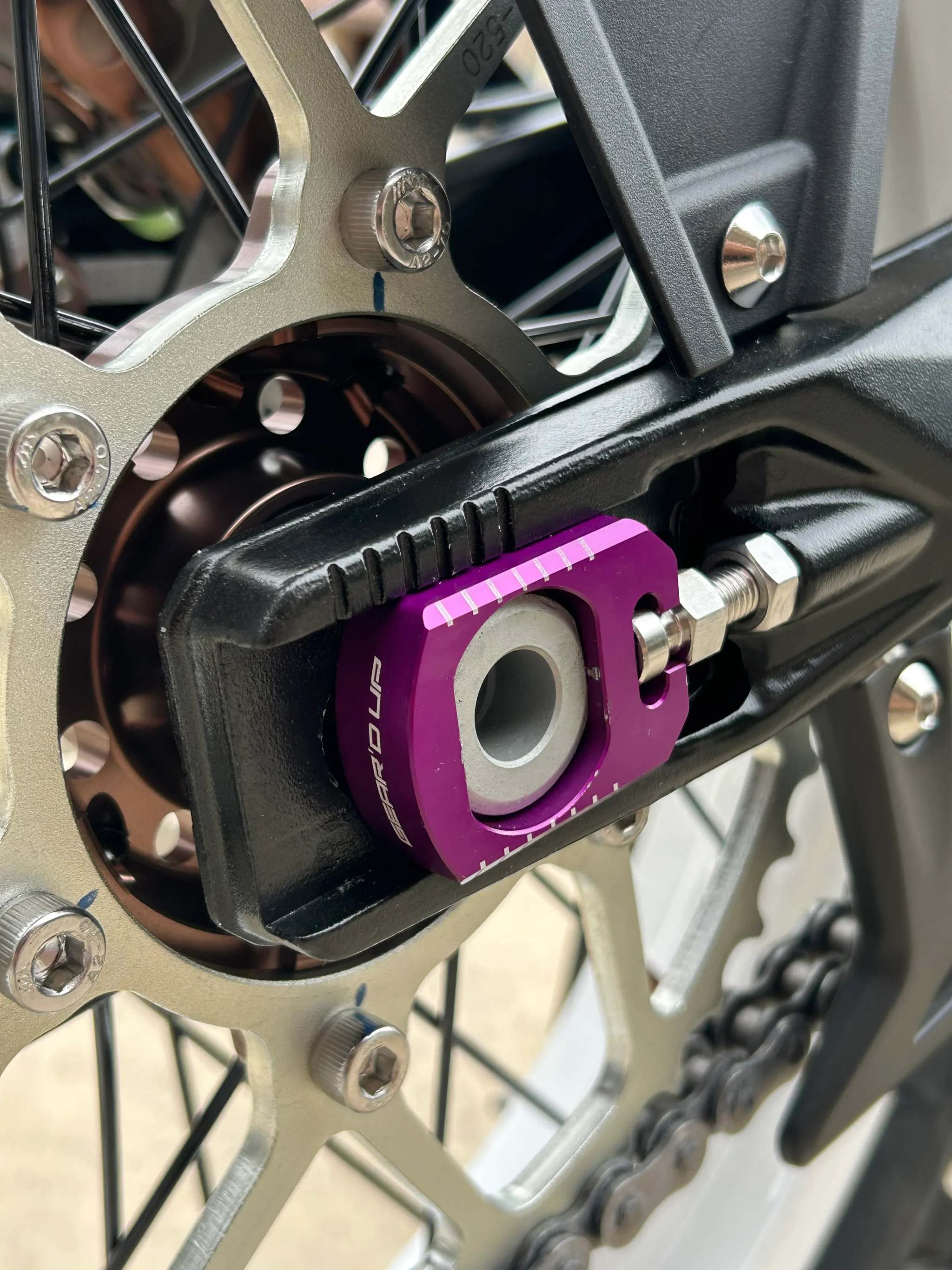 Surron Ultra Bee Axle Blocks-Gear’d Up-1