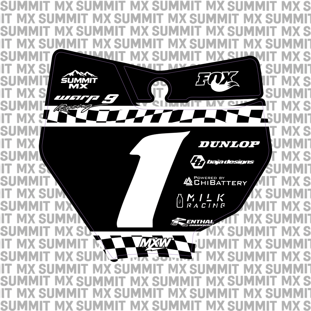 Finish Line Number Plate Decal-8