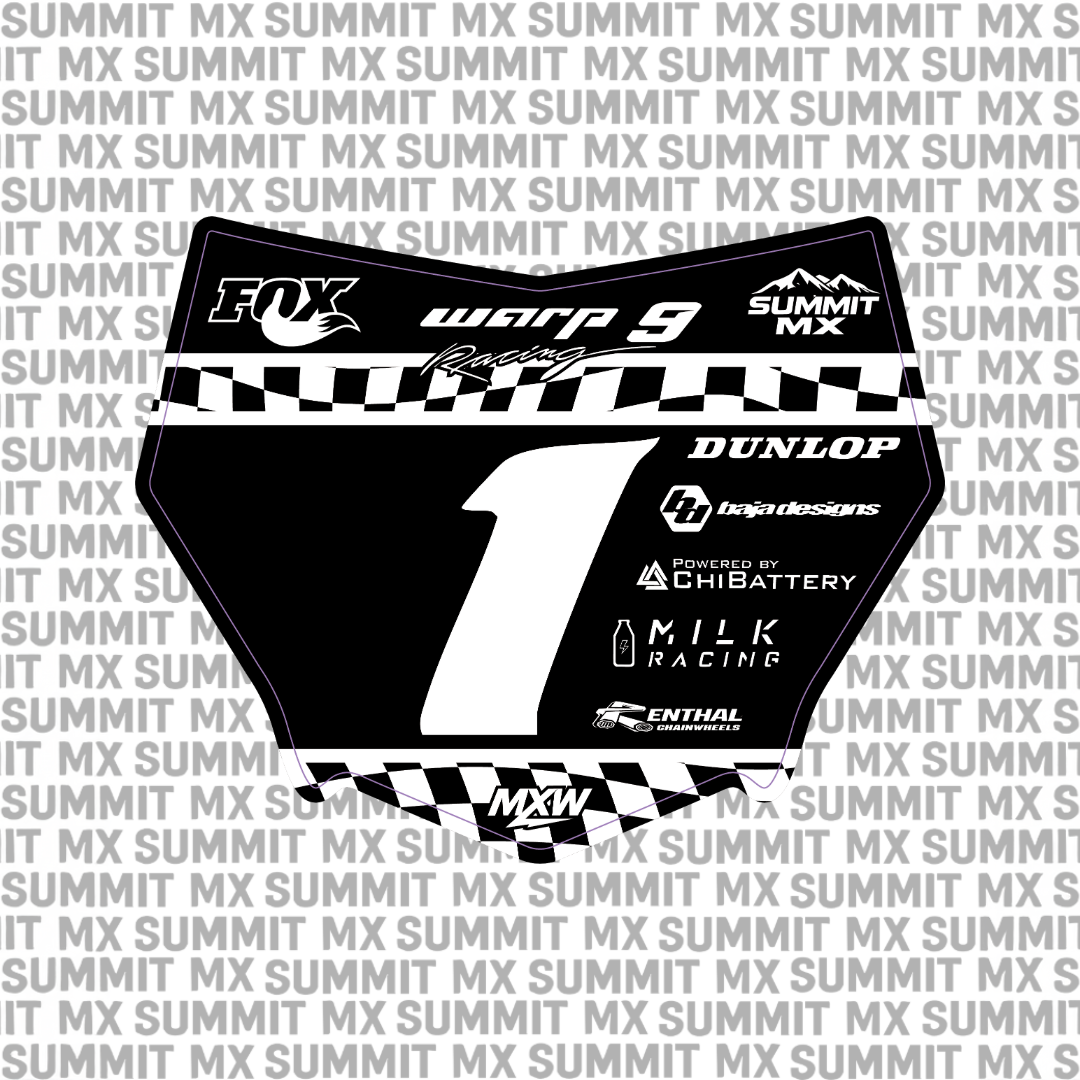 Finish Line Number Plate Decal-2
