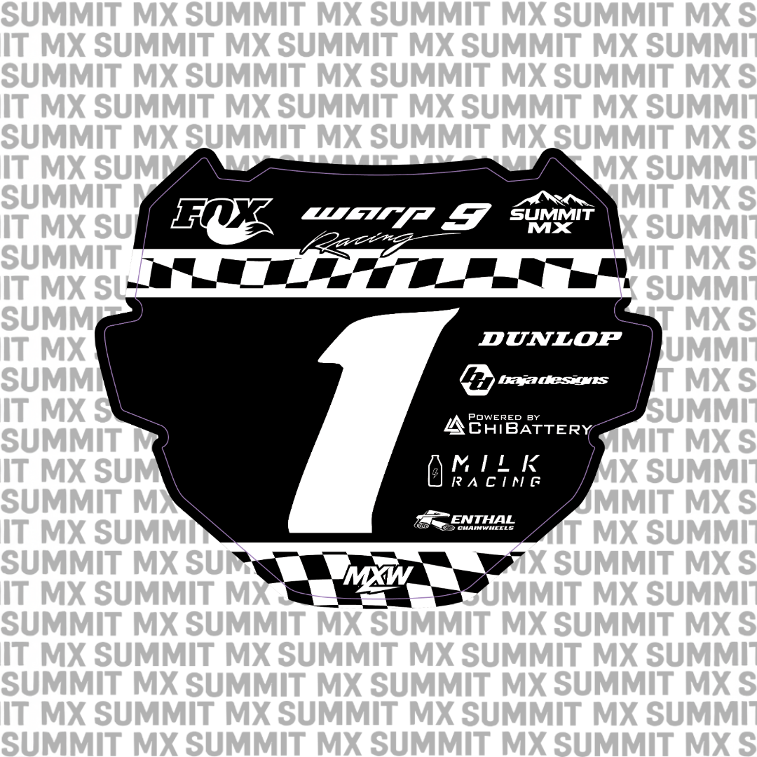 Finish Line Number Plate Decal-3