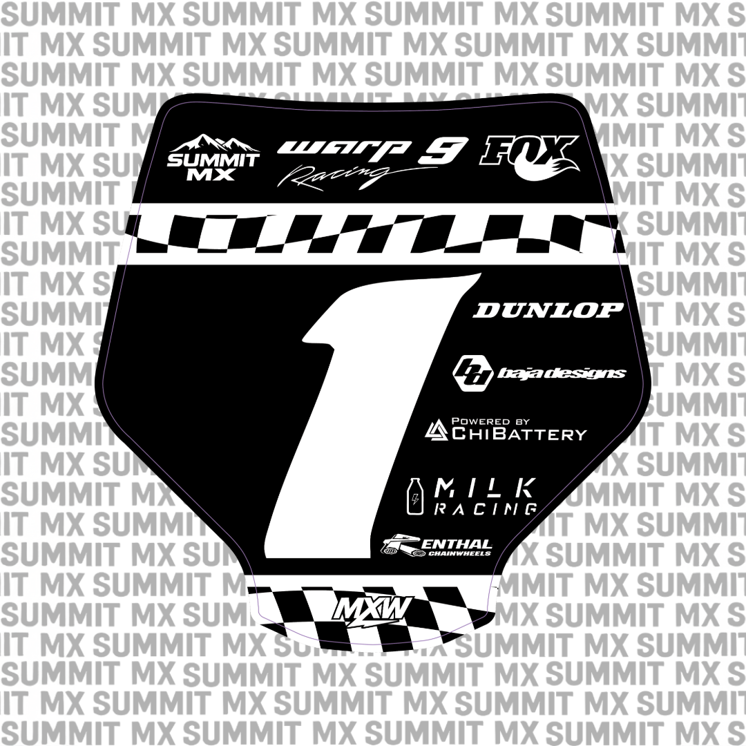Finish Line Number Plate Decal-7