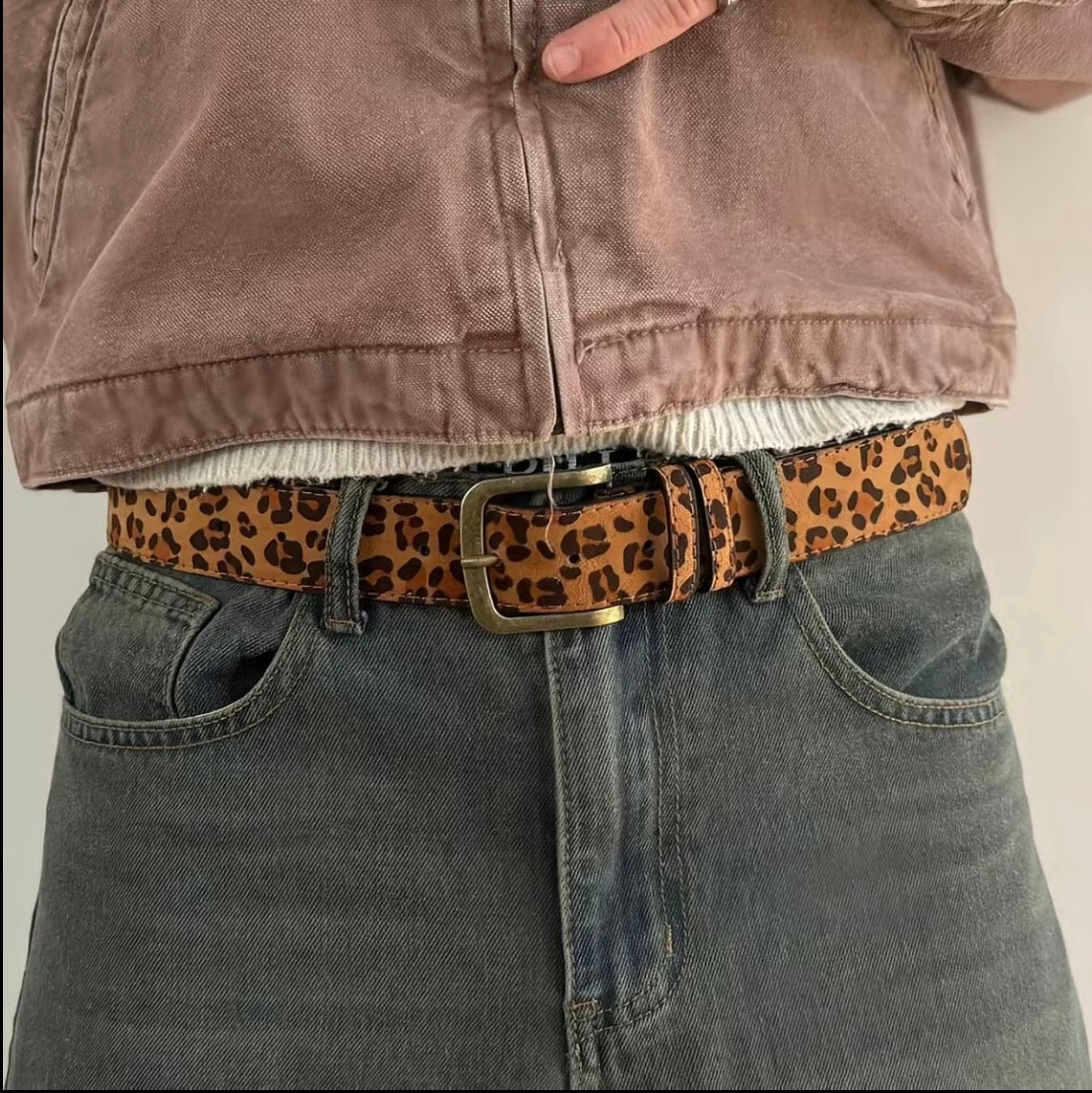 Cheetah print belt-1