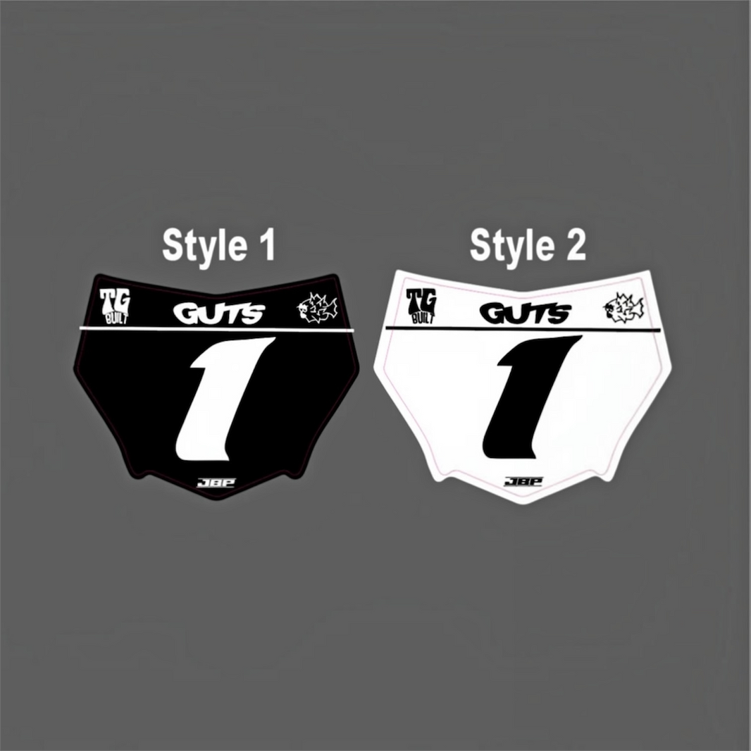 Motocuts Race Front Plate Decal