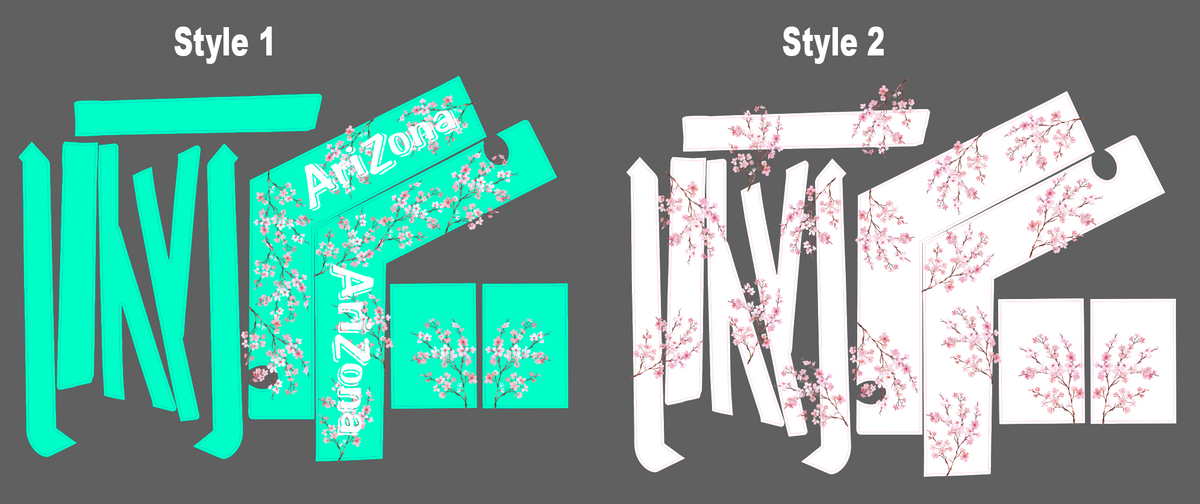 Tuttio Cherry Blossom Graphics kit-1