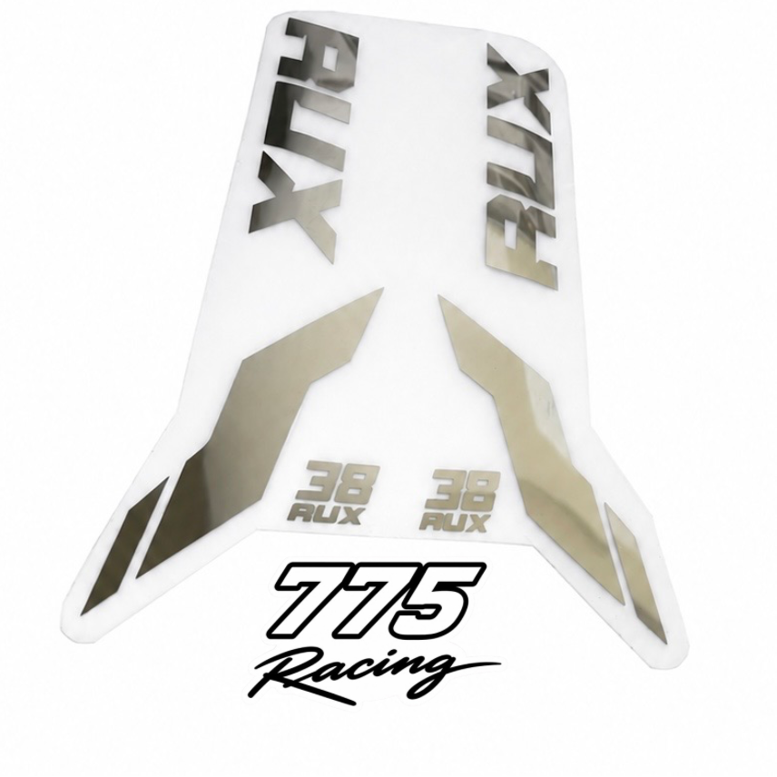 Bonnell 775 MX Chrome  Fork Decals