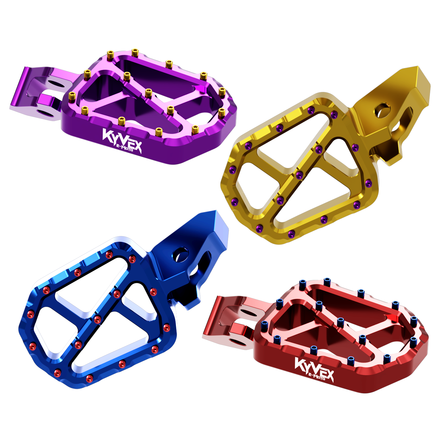 KyVex Billet Wide Foot Pegs - Ultra Bee Compatible-1