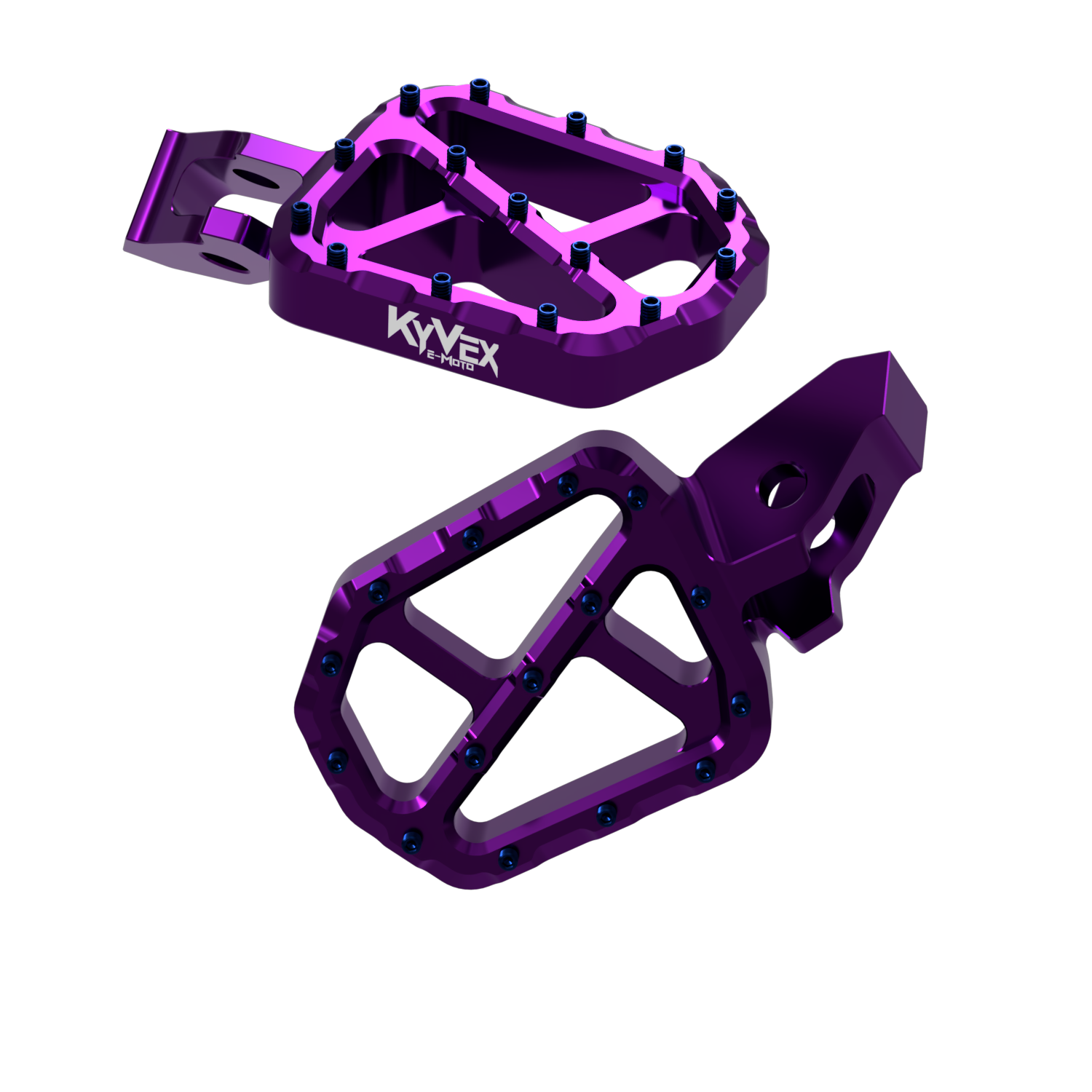 KyVex Billet Wide Foot Pegs - Ultra Bee Compatible-5