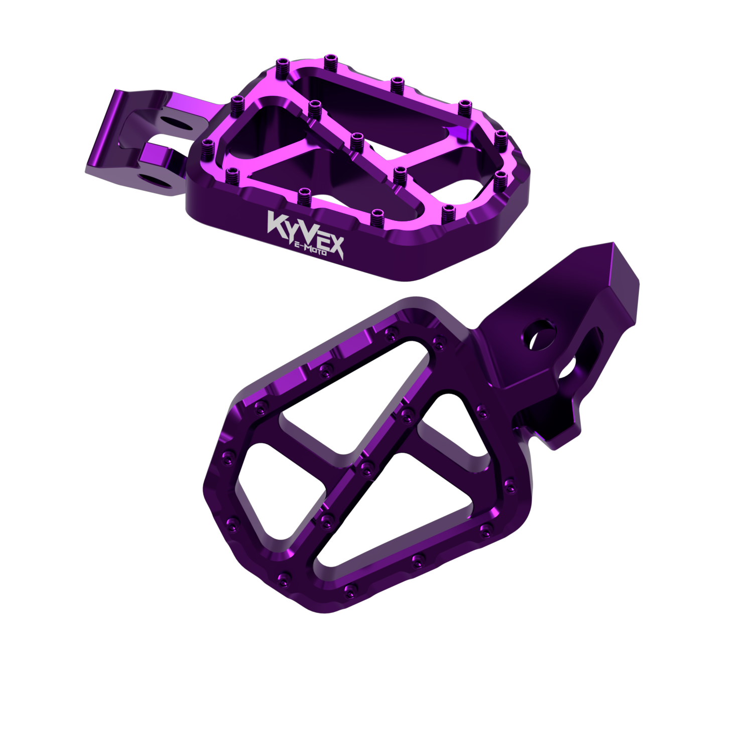 KyVex Billet Wide Foot Pegs - Ultra Bee Compatible-8