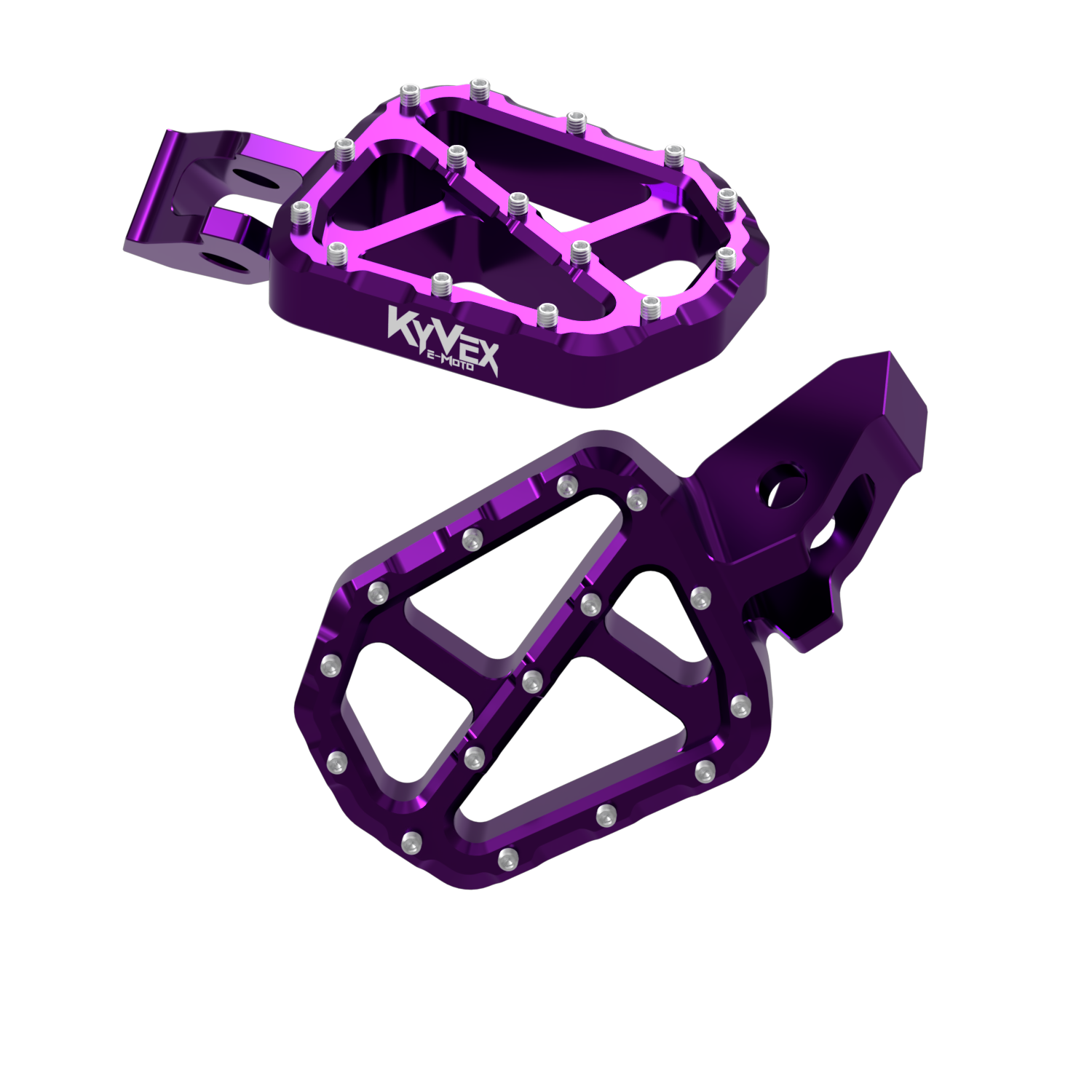 KyVex Billet Wide Foot Pegs - Ultra Bee Compatible-3