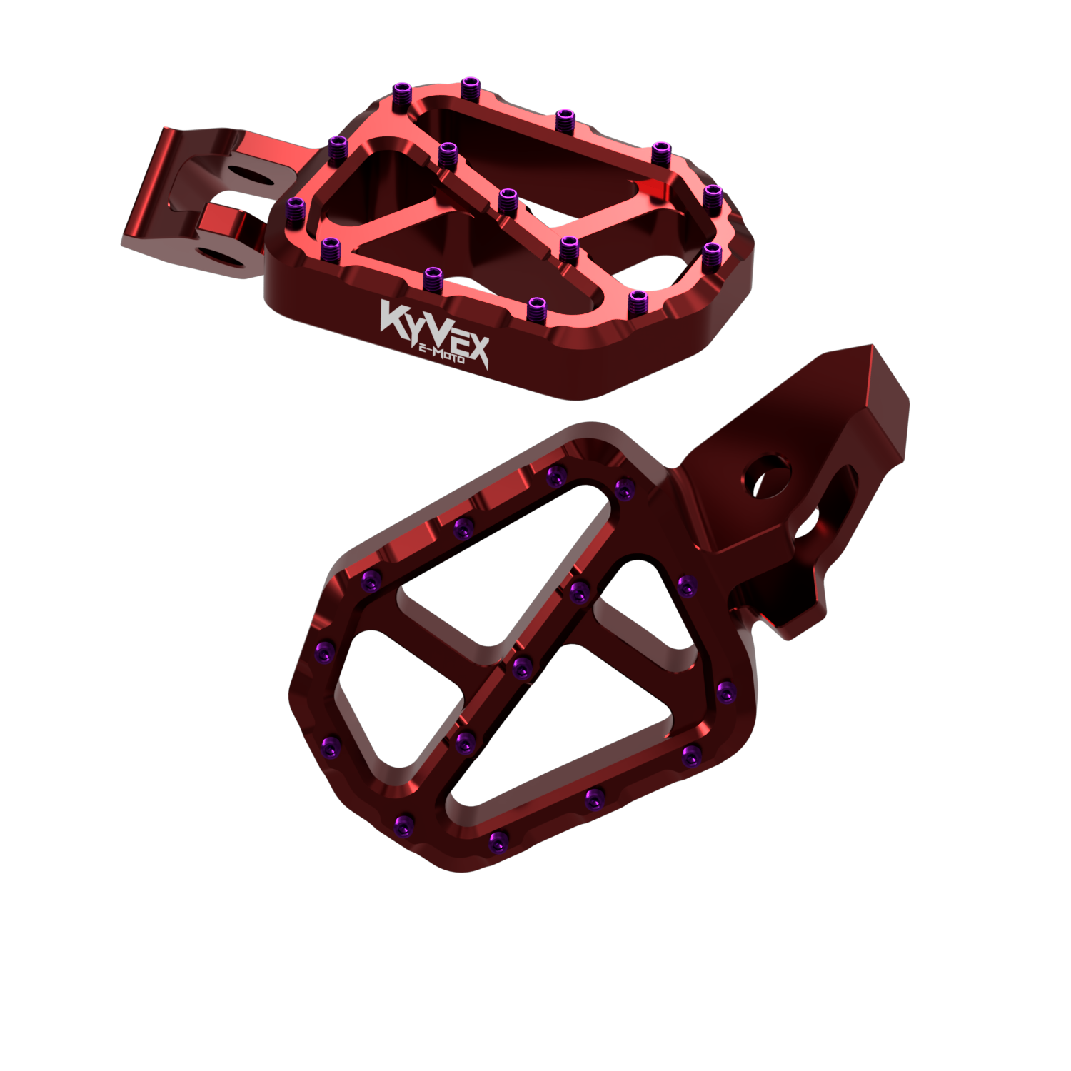 KyVex Billet Wide Foot Pegs - Ultra Bee Compatible-33