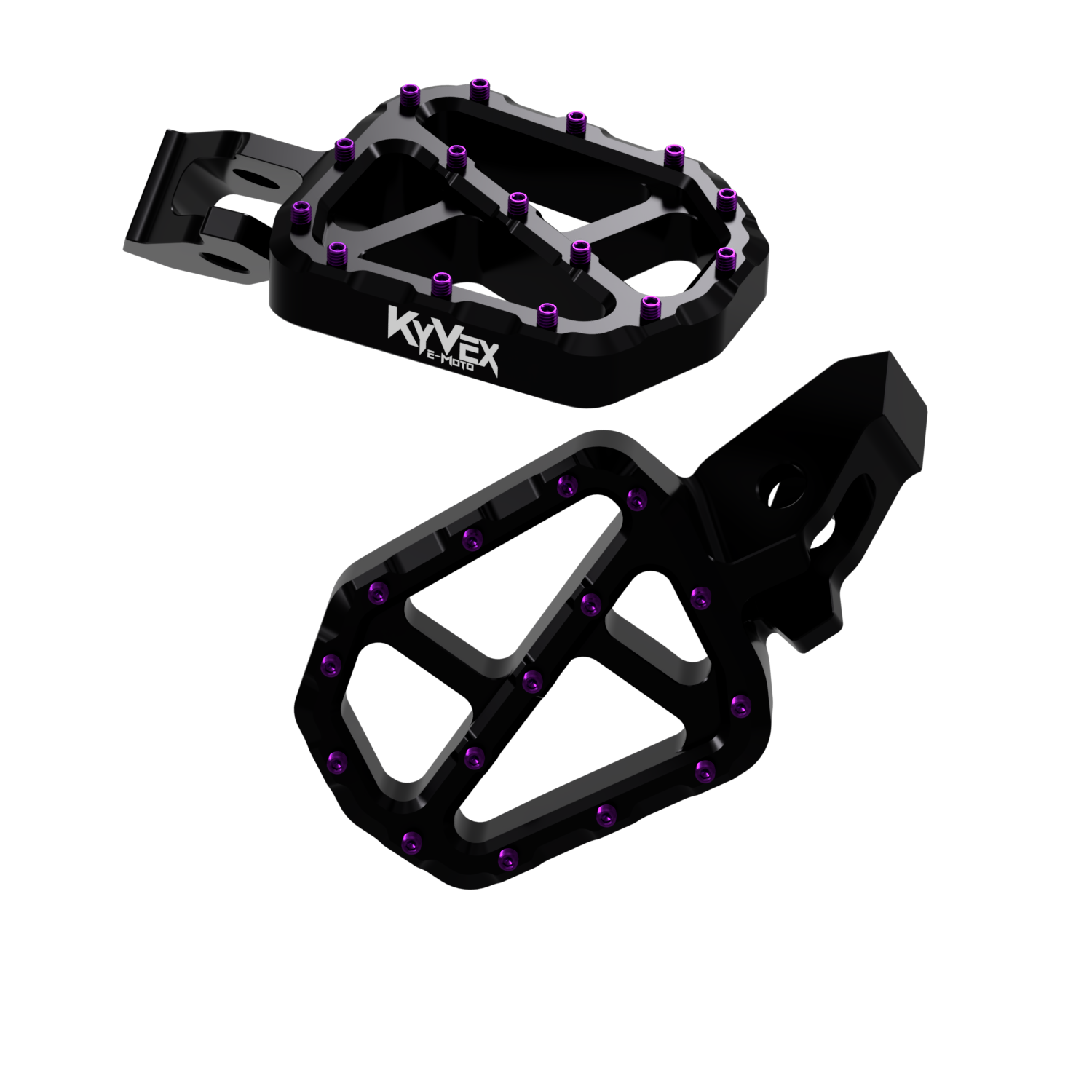 KyVex Billet Wide Foot Pegs - Ultra Bee Compatible-21