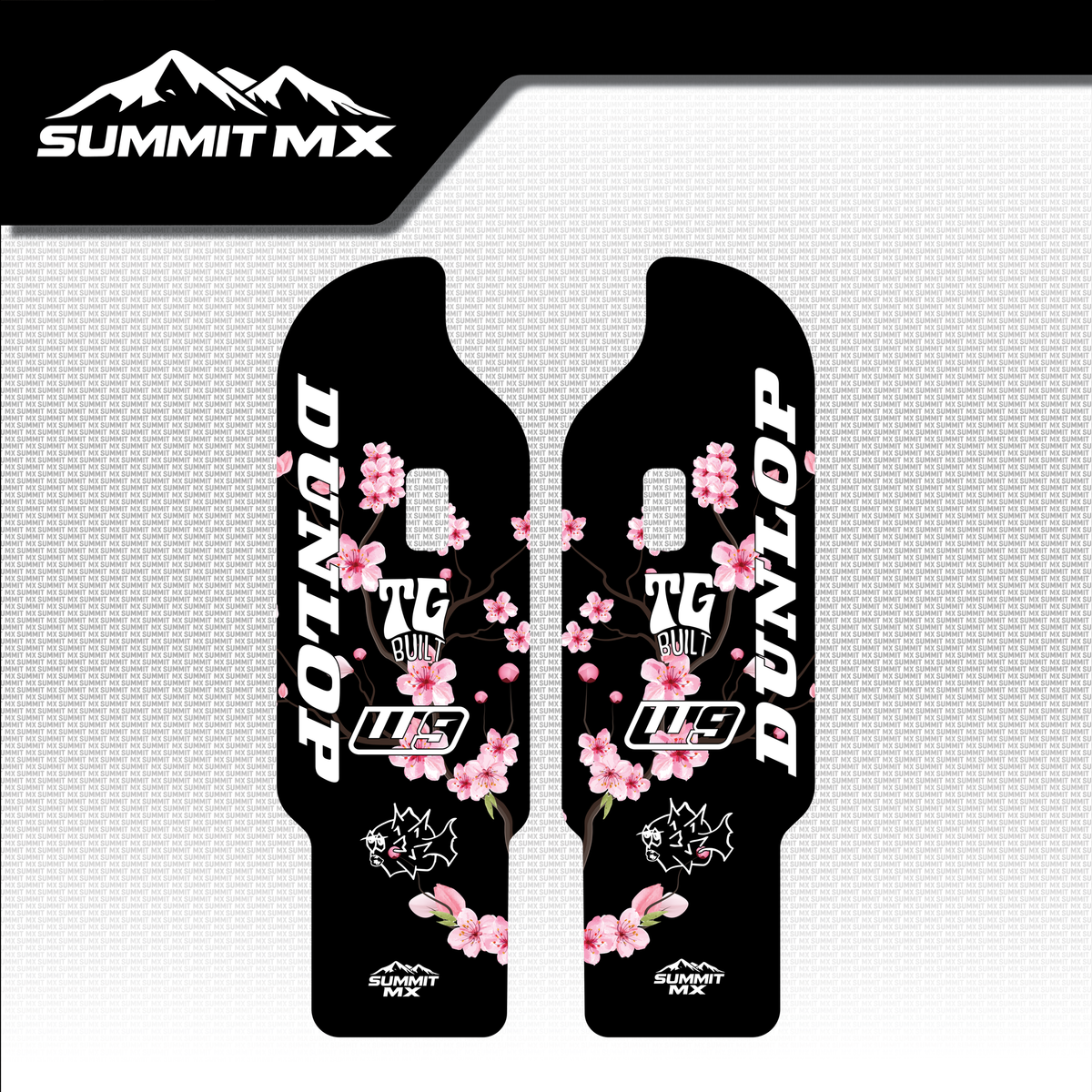 Cherry Blossom Fork Guard Decals-9