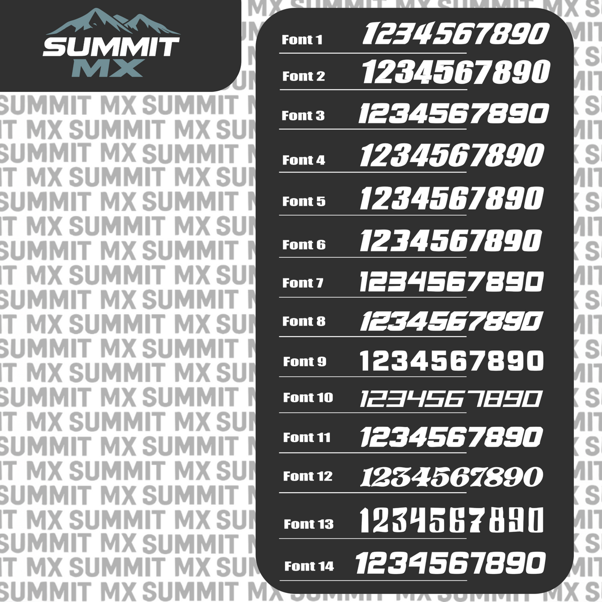 Finish Line Number Plate Decal-9