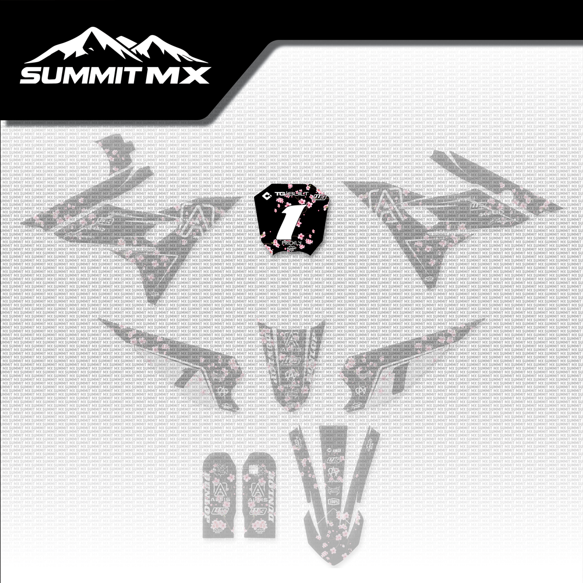 Cherry Blossom Decal for Altis Sigma Number Plate-2