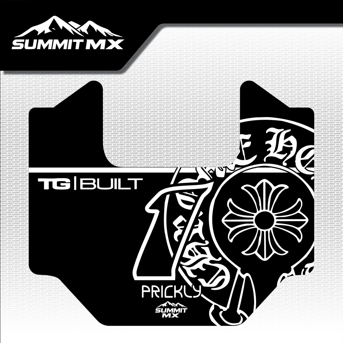 Chrome Hearts Decal for Juiced Scrambler Number Plate-3
