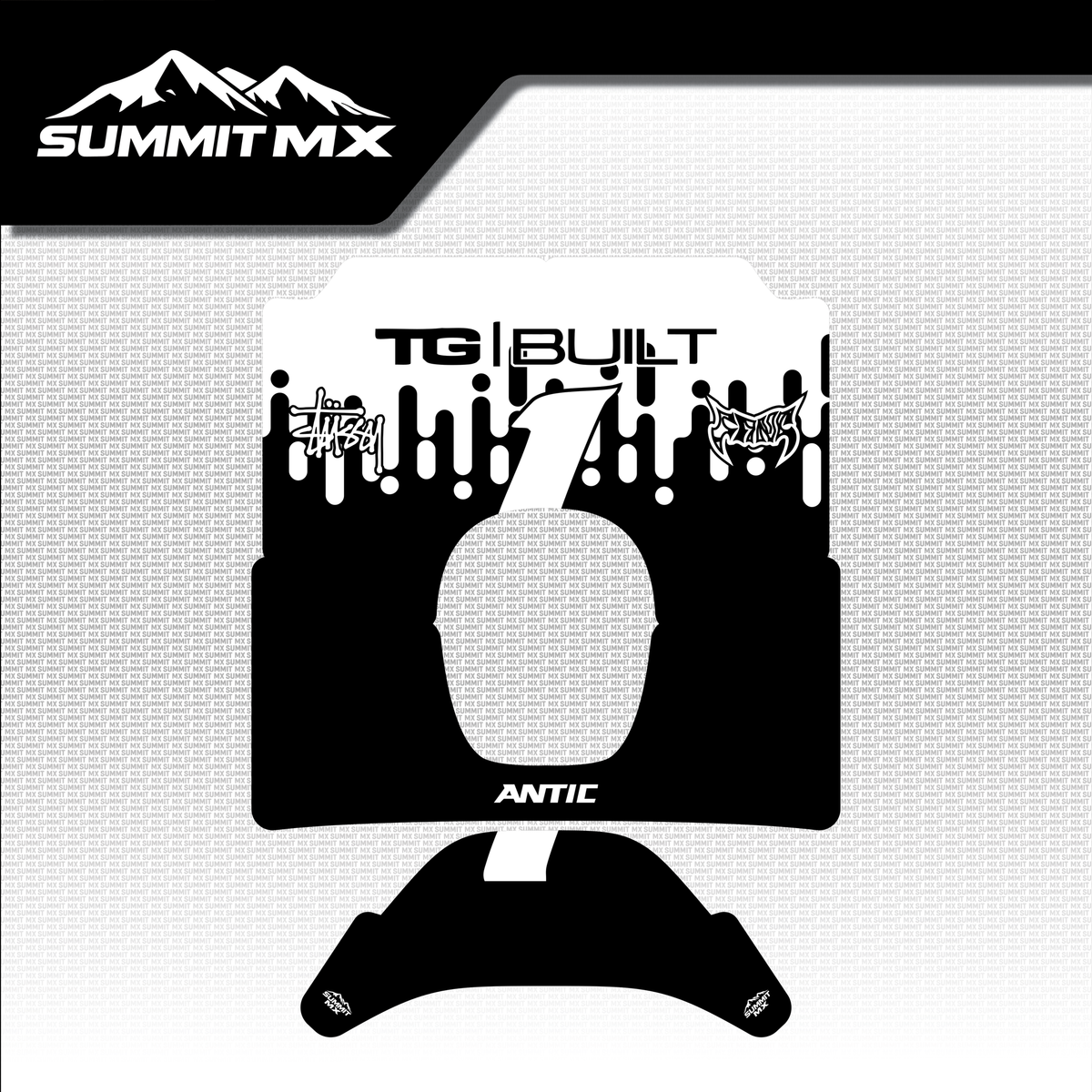 Drip Decal for Antic Number Plate-1