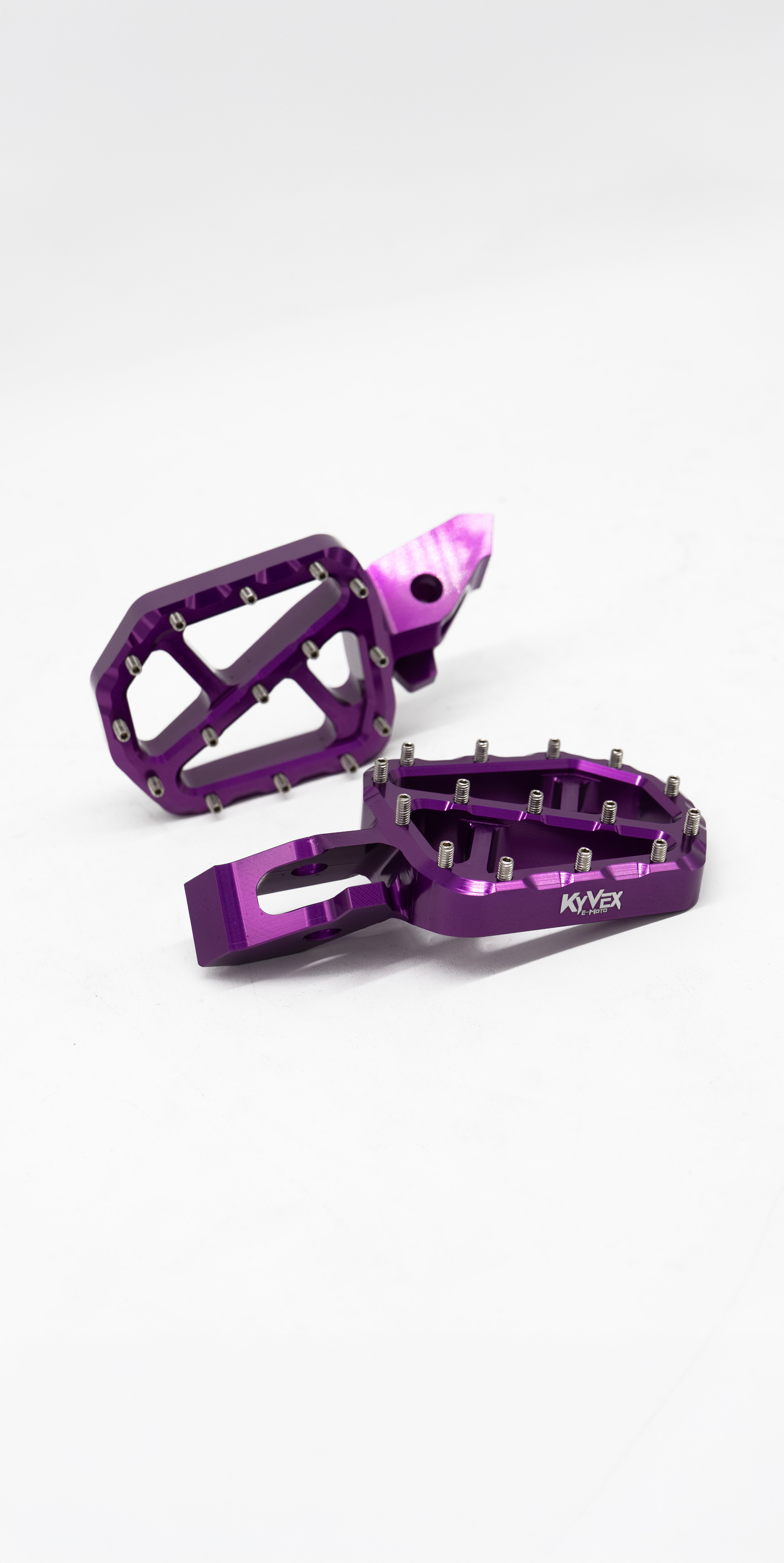 KyVex Billet Wide Foot Pegs - Ultra Bee Compatible-2