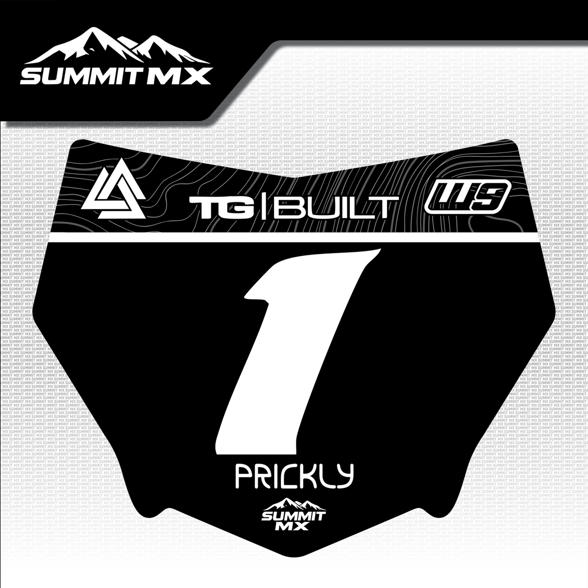 Ridgeline Number Plate Decal-2
