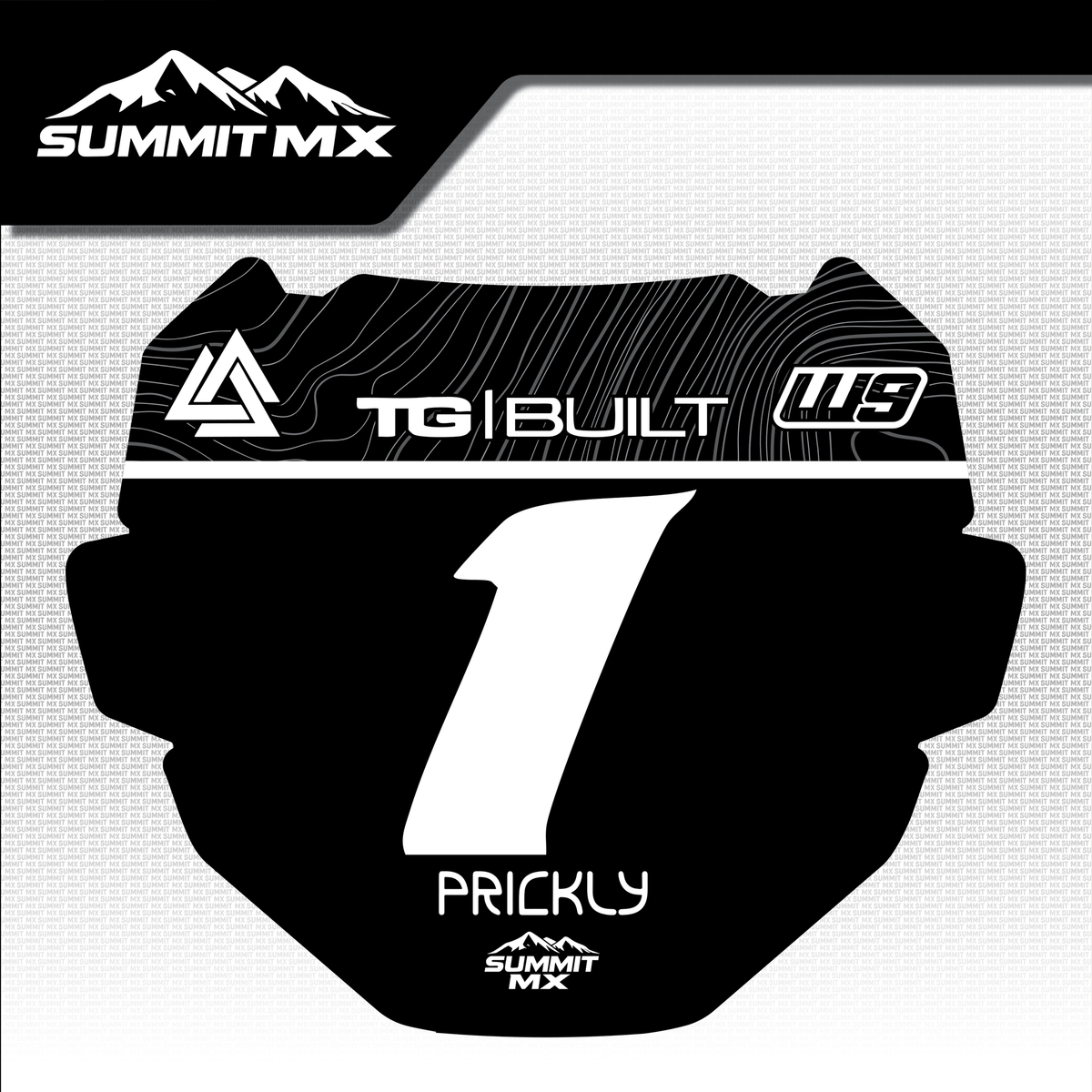 Ridgeline Number Plate Decal-3