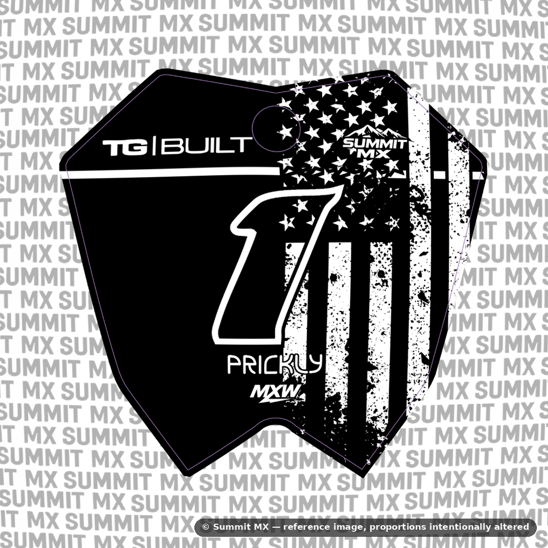 Stars & Stripes Number Plate Decal-5