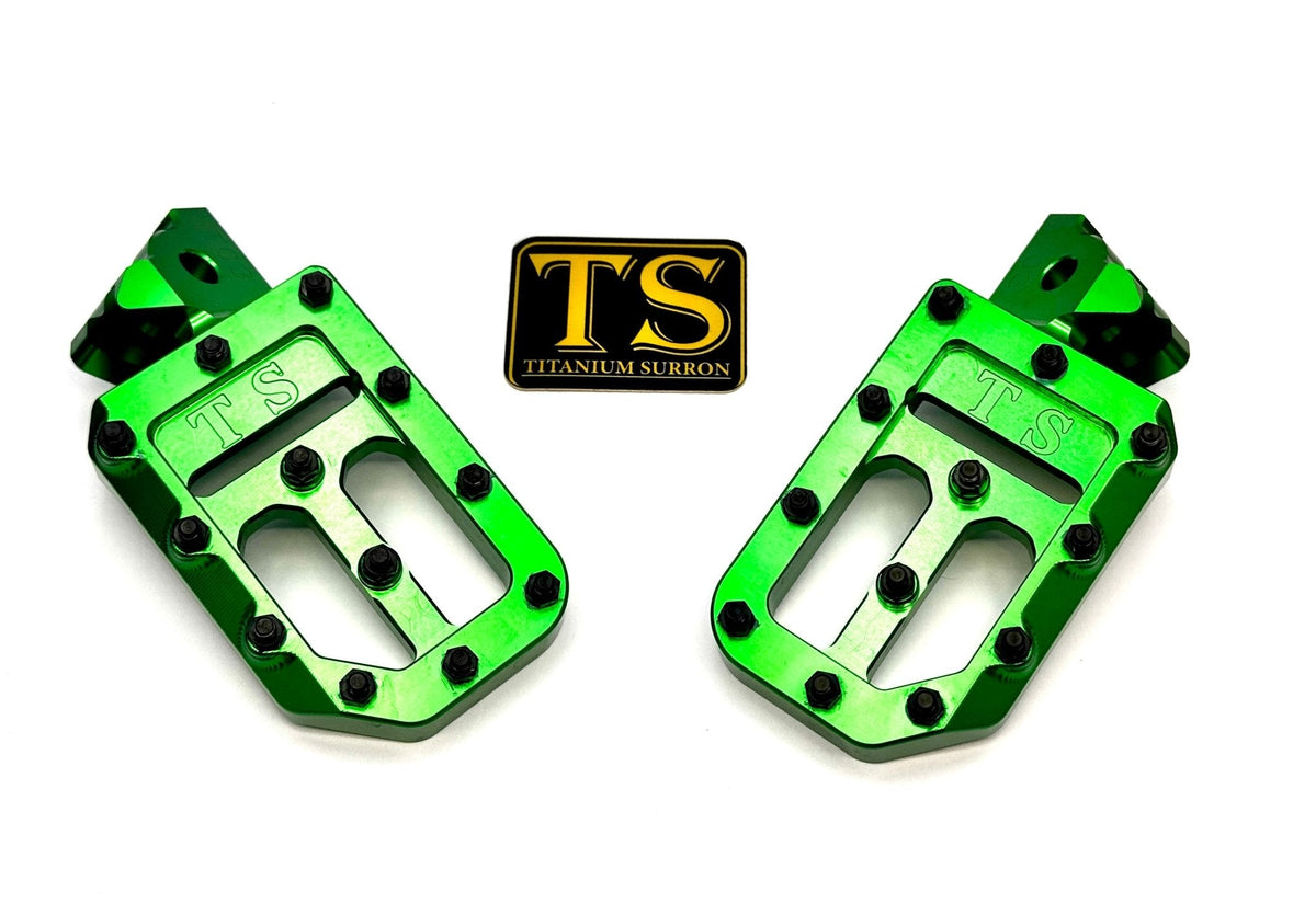 TS Custom Foot Pegs w/ Titanium Grips for Surron and Most Light E-moto-15