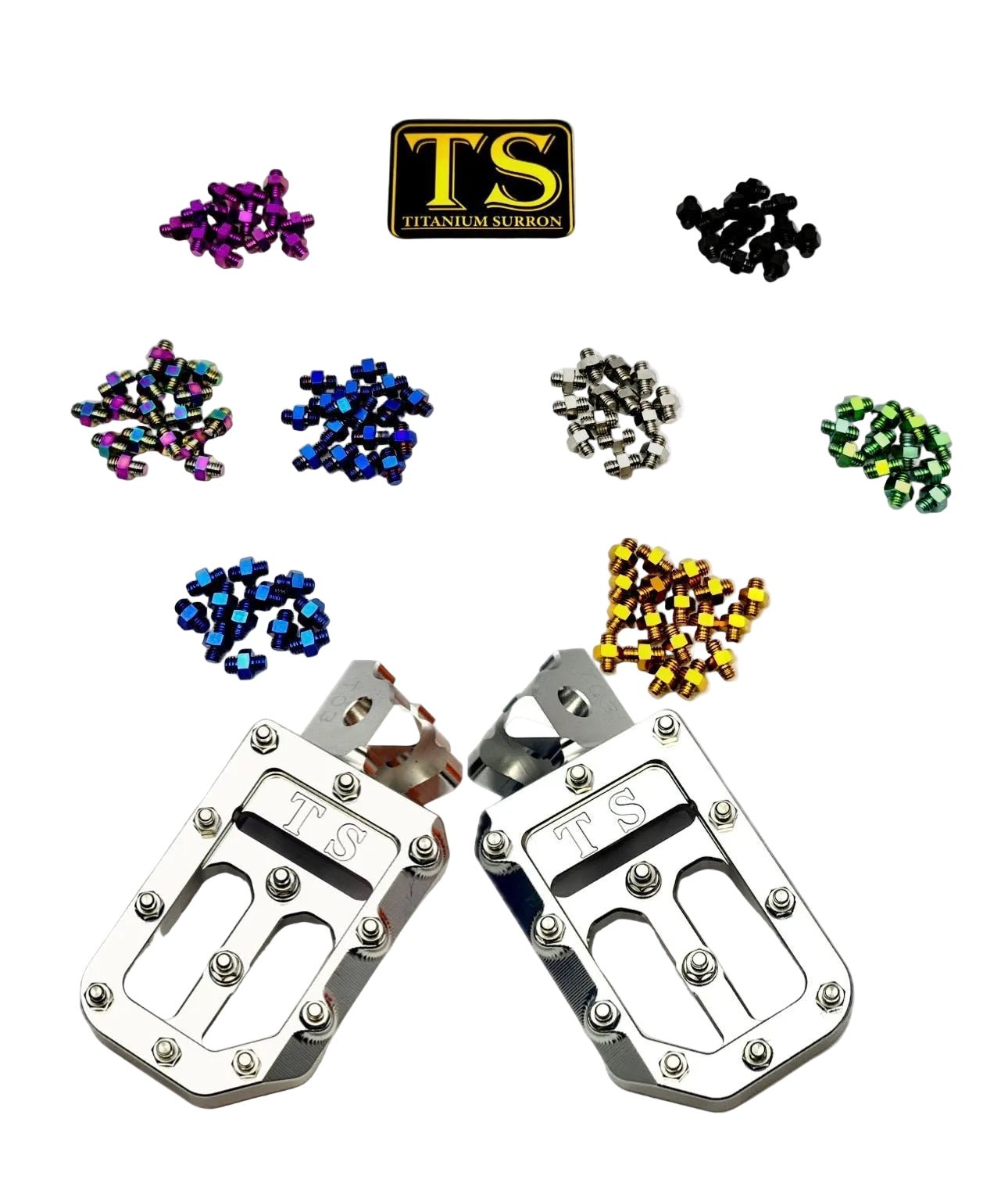 TS Custom Foot Pegs w/ Titanium Grips for Talaria and Altis-14