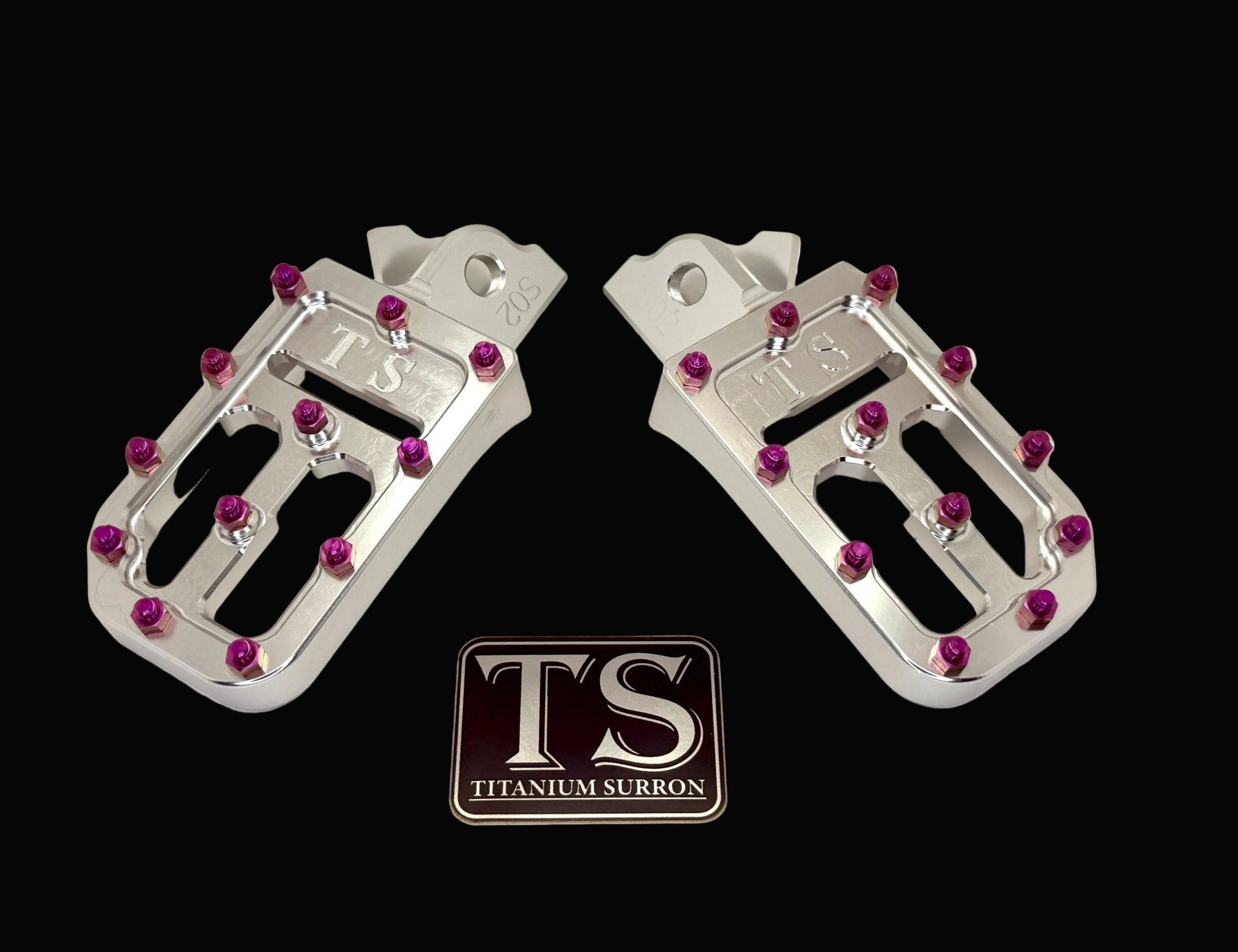 TS Custom Foot Pegs w/ Titanium Grips for Talaria and Altis-4