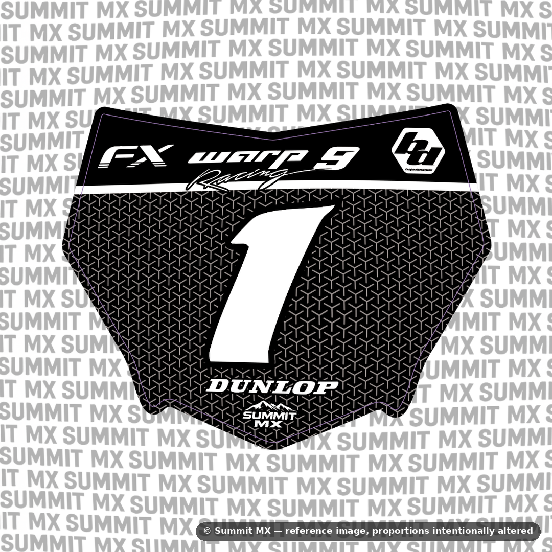 Vertex Number Plate Decal-2